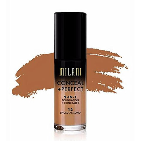 Milani Conceal+Perfect 2-in-1 Foundation+Concealer 12 Spiced Almond